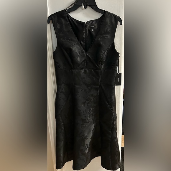 Brand new! Vera Wang Women’s Black Brocade Cocktail Dress - Picture 2 of 5